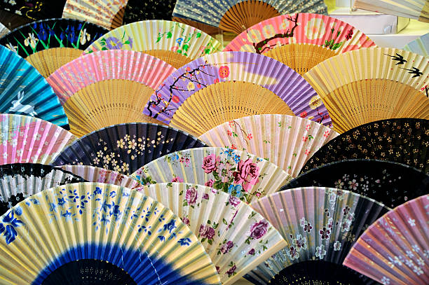 Oriental fans photographed in Japan
