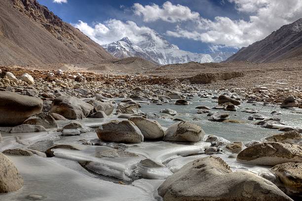 istock Ice choked stream at Mt Everest 528164725