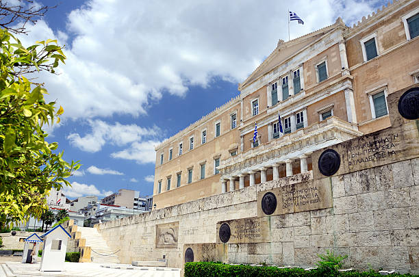 parlamento grego, atenas - syntagma square - fotografias e filmes do acervo
