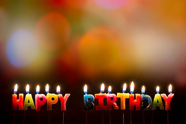 istock Colorful Happy Birthday Candles - Stock Image 528166547