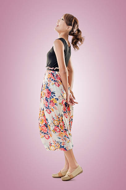 istock Attractive Asian woman with maxi dresses 528166823