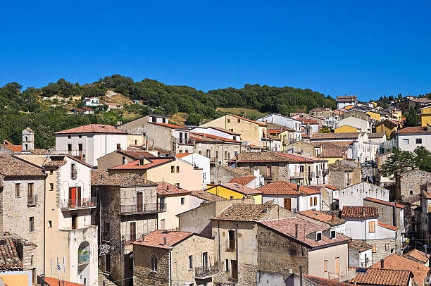 istock Panoramic view of Cancellara. Basilicata. Italy. 528180057
