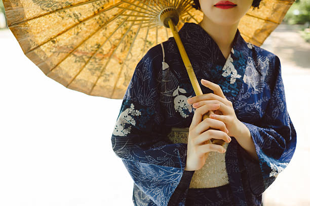 istock Girl in kimono 528181585