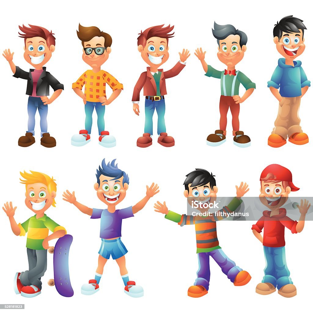 Teen Boys Cartoon Characters Set Isolated Stock Illustration - Download Image Now - Adolescence, Blond Hair, Boys - iStock Teen Boys Cartoon Characters Set Isolated Stock Illustration - Download Image Now - Adolescence, Blond Hair, Boys - iStock