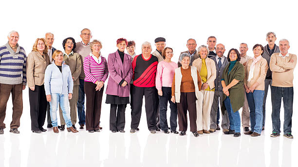 istock Large group of smiling seniors. 528182827