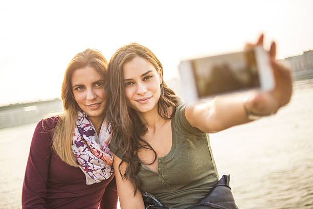 istock Two Girls Taking a Selfie 528183901