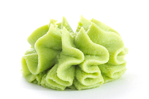 istock Wasabi isolated on white background 528184421