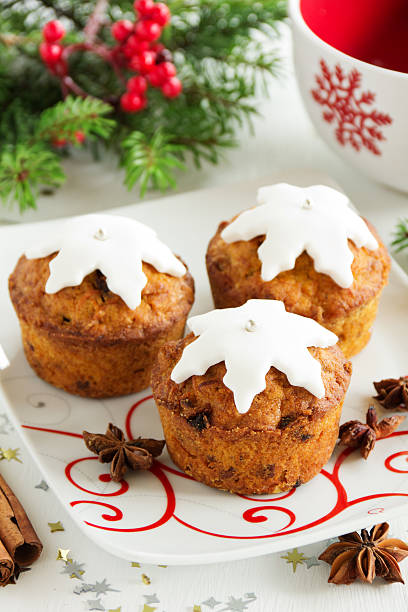 istock Pumpkin and carrot muffins on New Year's table. 528185123