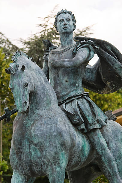 istock Statue of St. Antonino. Travo. Emilia-Romagna. Italy. 528186591