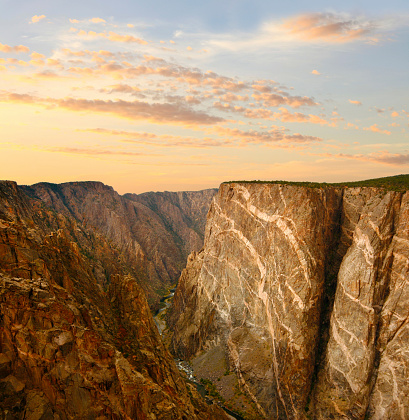 The Black Canyon of the Gunnison at Sunset