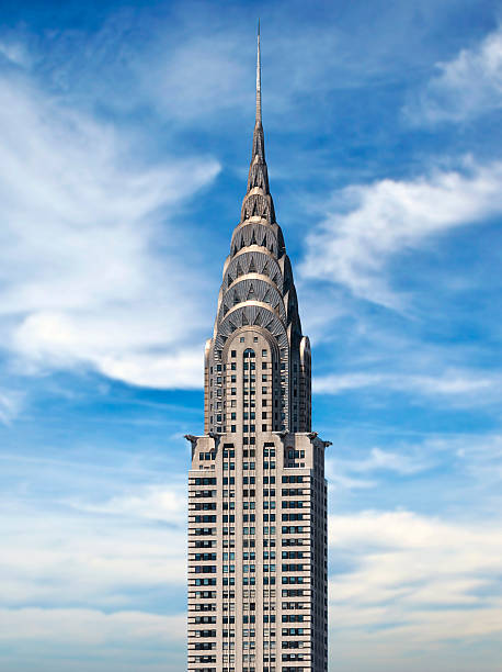 edificio chrysler, la ciudad de nueva york - edificio chrysler fotografías e imágenes de stock