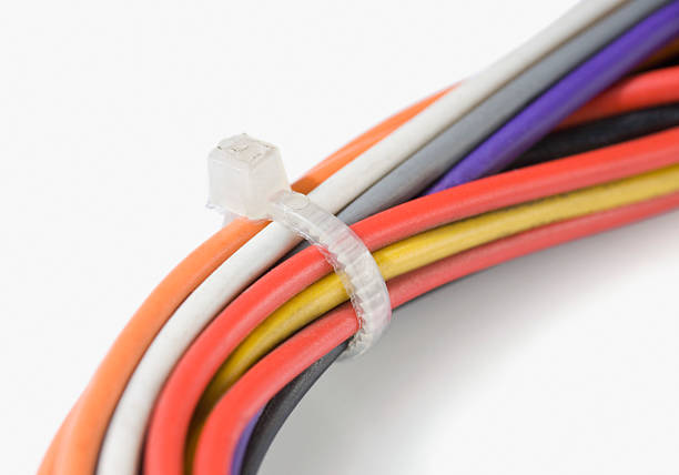 istock Close-up of computer wires 528197433