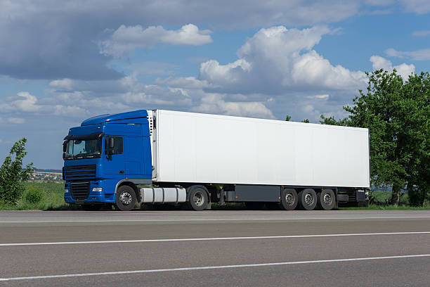 istock cargo truck on road 528198325