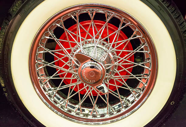 istock Car wheel steel spokes 528198775