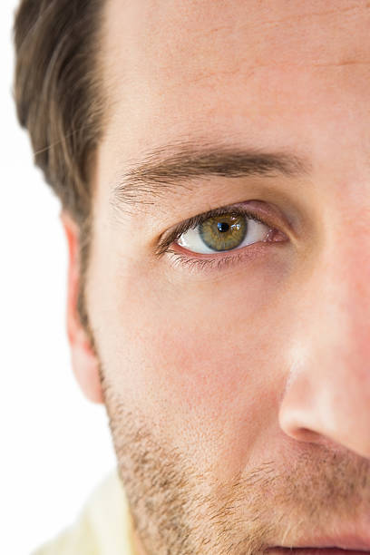 istock Close up of unsmiling man 528213239