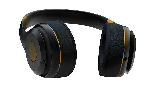 istock Gold headphones 528213627