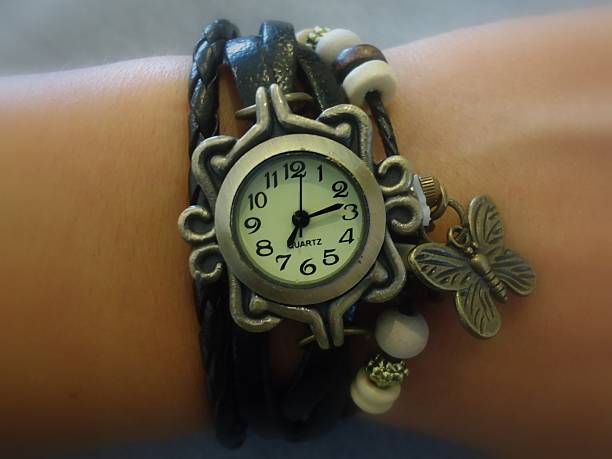 istock black vintage butterfly watch 528213879