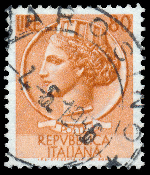 istock Stamp printed in Italy shows Italia Turrita 528213883
