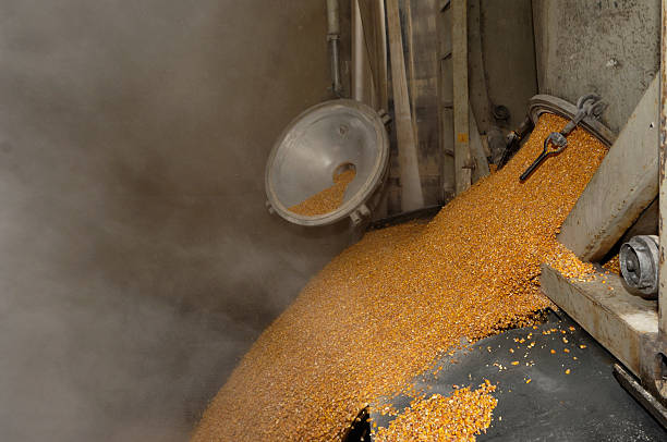 istock Dumping of wheat grains 528216359