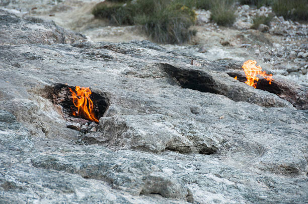 istock Mount Chimera, eternal flames in ancient Lycia (Turkey) 528217885