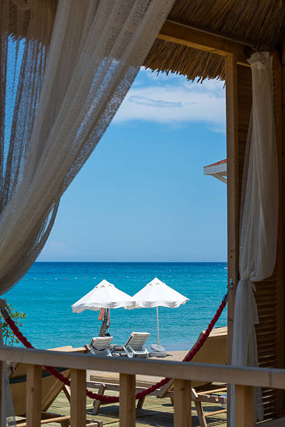 istock view  the sea from window of House 528218661