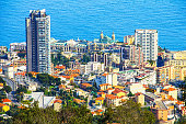 Aerial view of the Monte Carlo Casino, Monaco