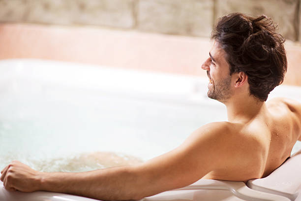 istock Relaxation in hot tub. 528240169