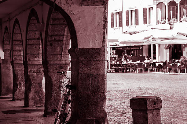 istock Bicicle resting in the village square 528241461