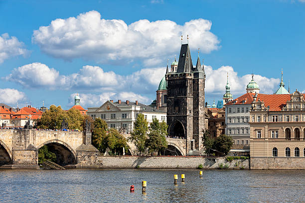 istock Charles Bridge and Bridge Tower, River Vltava, Prague, Czech Republic 528242289
