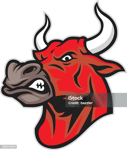 Bull Mascot Stock Illustration - Download Image Now - Abstract, Aggression, Anger
