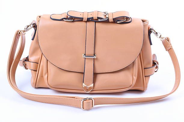 istock Leather handbag isolated over white with clipping path. 528243387