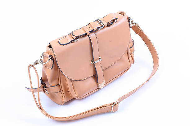 istock Leather handbag isolated over white with clipping path. 528243393