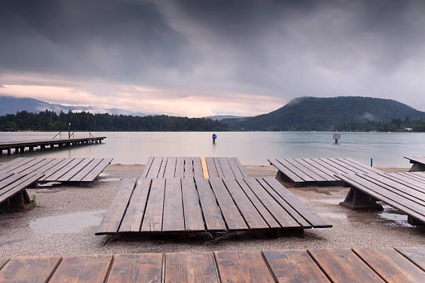 istock moody sunset at the Faakersee in Carinthia 528243835