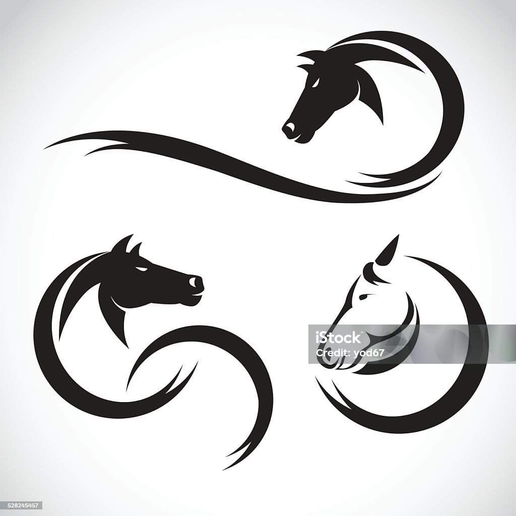 Vector images of horse design Vector images of horse design on a white background Abstract stock vector