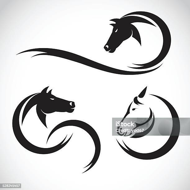 Vector Images Of Horse Design Stock Illustration - Download Image Now - Abstract, Animal, Animal Mane