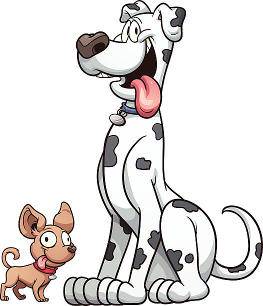 Cartoon Dogs Stock Illustration - Download Image Now - Great Dane, Cartoon,  Dog - iStock
