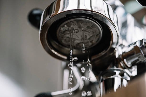 istock Maintenance of the espresso machine's group: basic water cleaning 528280328