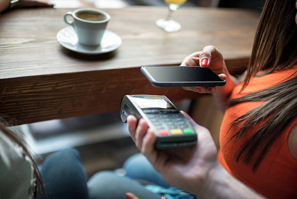 istock Contactless payment with mobile phone 528280536