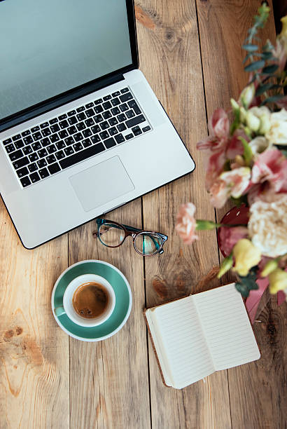 istock Delicious morning espresso on the wooden table 528280912