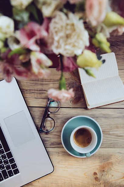 istock Delicious morning espresso on the wooden table 528280958