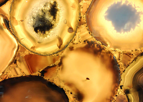 istock Natural patterns and textures of mineral, stones for background 528281398