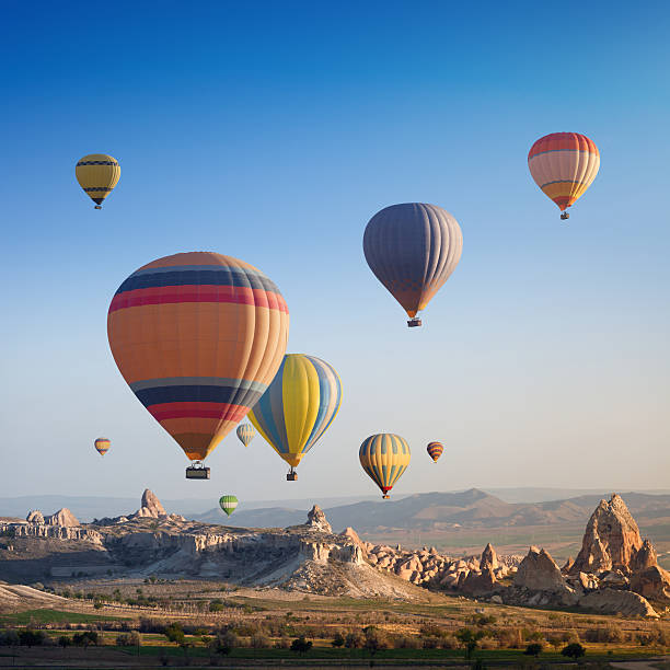 istock Hot flying balloon in Cappadocia 528282482