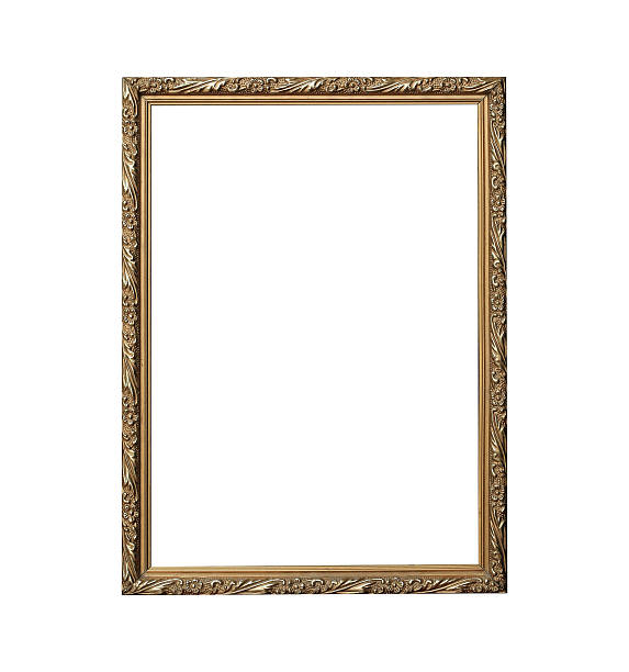 istock The antique gold vintage  premium isolated white background. 528284232
