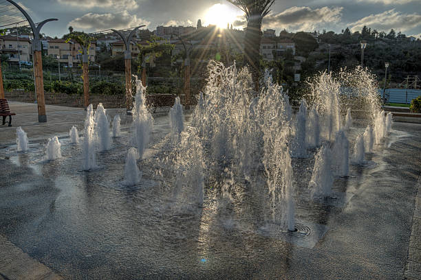 istock Colored fountain at the playground 528284648