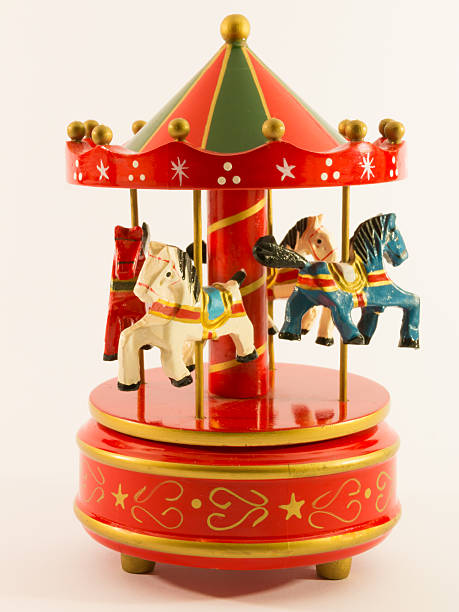 istock red merry-go-round horse carillon 528284840