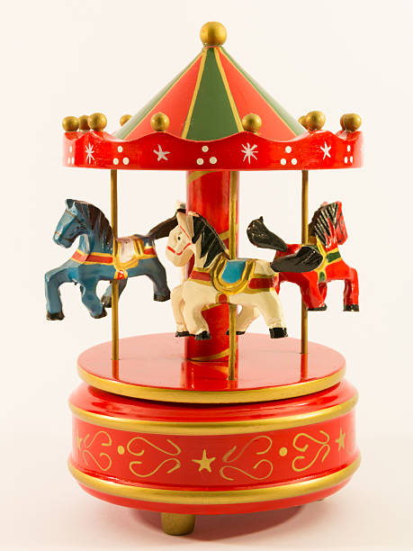 istock red merry-go-round horse carillon 528285010