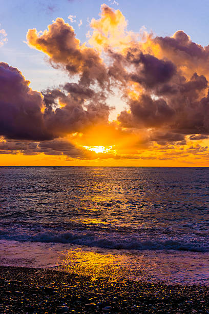 istock Beautiful sunset above the sea 528285178