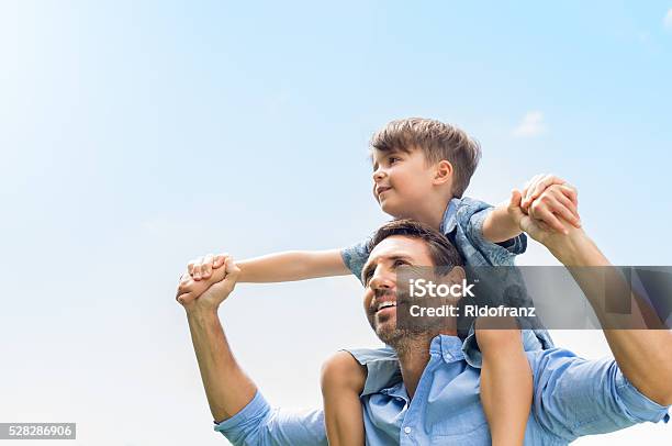 Father And Son Together Stock Photo - Download Image Now - Father, Son, Child