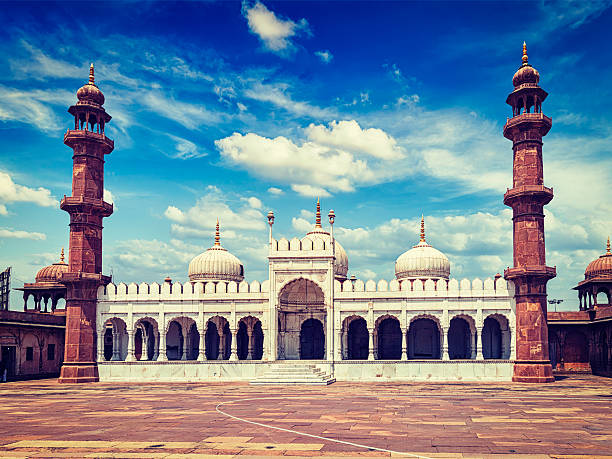 Moti Masjid Pearl Mosque Bhopal India Stock Photo - Download Image Now - Bhopal, India, Madhya Pradesh - iStock