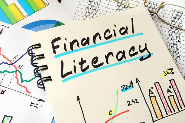 istock Financial Literacy written on a notepad sheet. Education concept. 528288520
